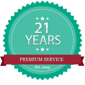20 Years Premium Service badge